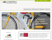 Tablet Screenshot of biciregistro.es